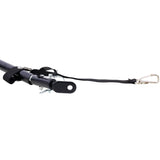 Foldable Bike Cargo Trailer with Universal Bike Hitch 16" Wheels & Reflectors - Black - Fab Heavy Parts