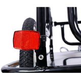 Foldable Bike Cargo Trailer with Universal Bike Hitch 16" Wheels & Reflectors - Black - Fab Heavy Parts
