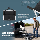 Foldable Dog Ramp for Cars, SUVs, Trucks, Portable Pet Dog Stairs for Large Dogs with Non - Slip Surface & Reinforced Design, Lightweight Yet Sturdy Supports Up to 250lbs - Fab Heavy Parts