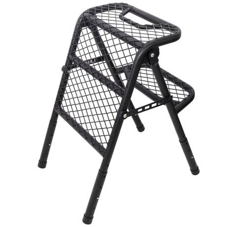 Foldable SUV Tire Ladder Adjustable Vehicle Access Step for Truck SUV RV Offroad - Fab Heavy Parts