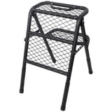 Foldable SUV Tire Ladder Adjustable Vehicle Access Step for Truck SUV RV Offroad - Fab Heavy Parts