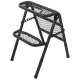 Foldable SUV Tire Ladder Adjustable Vehicle Access Step for Truck SUV RV Offroad - Fab Heavy Parts