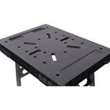 Foldable Work Bench Portable Workstation Work Bench Suitable for Garage Workshop and Home 1650LBS Capacity - Black - Fab Heavy Parts