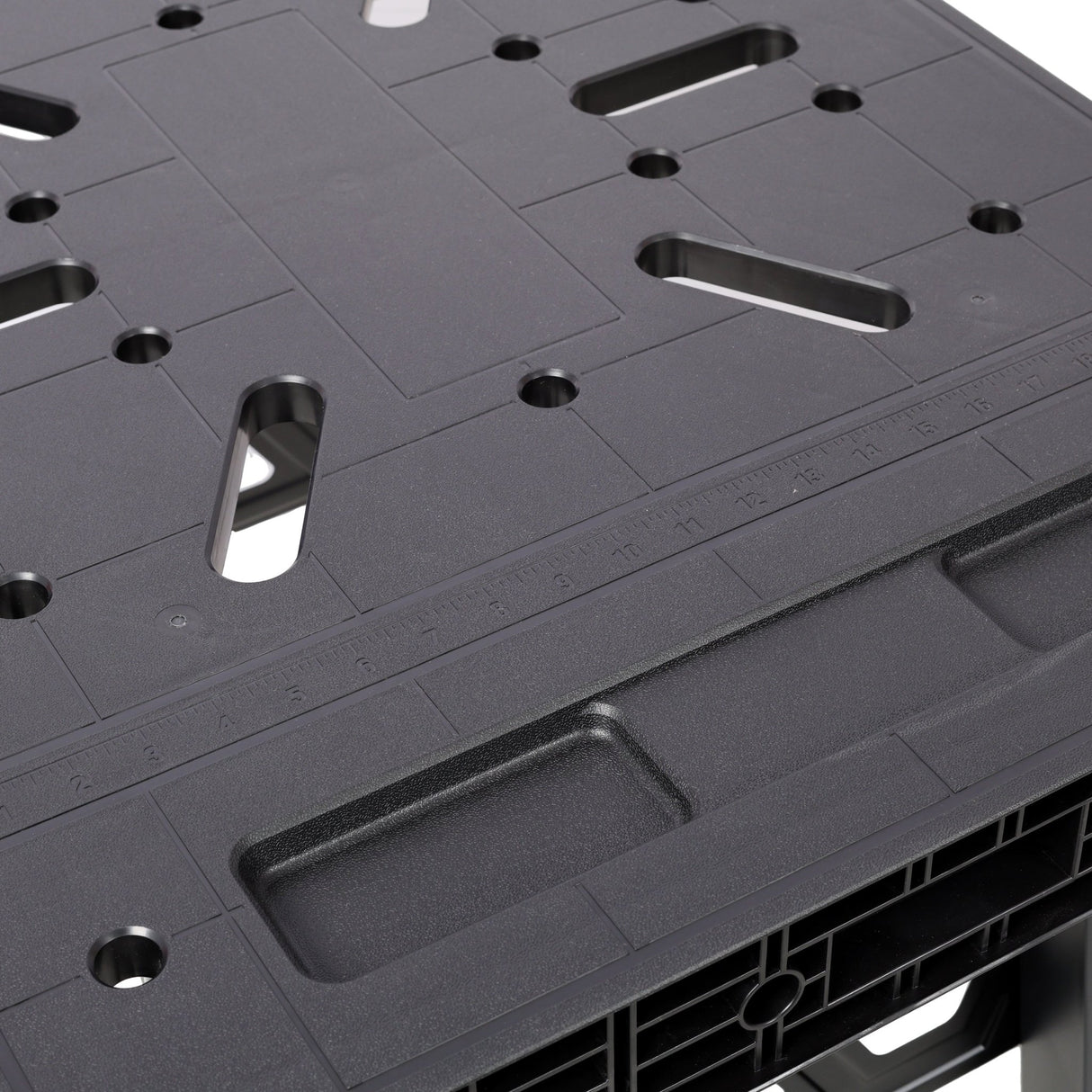 Foldable Work Bench Portable Workstation Work Bench Suitable for Garage Workshop and Home 1650LBS Capacity - Black - Fab Heavy Parts