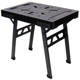 Foldable Work Bench Portable Workstation Work Bench Suitable for Garage Workshop and Home 1650LBS Capacity - Black - Fab Heavy Parts