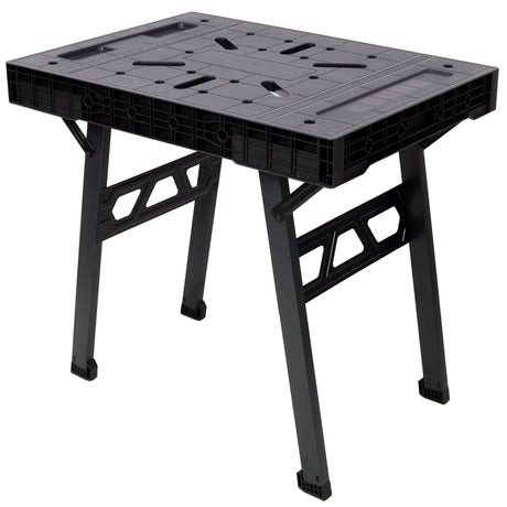 Foldable Work Bench Portable Workstation Work Bench Suitable for Garage Workshop and Home 1650LBS Capacity - Black - Fab Heavy Parts