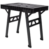 Foldable Work Bench Portable Workstation Work Bench Suitable for Garage Workshop and Home 1650LBS Capacity - Black - Fab Heavy Parts