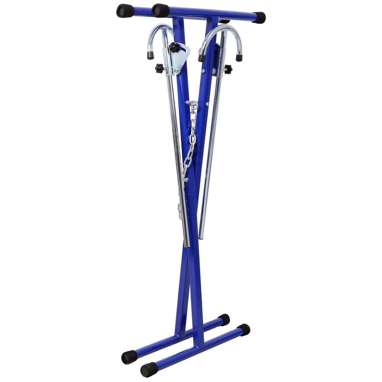 Folding Bumper Stand Lightweight Panel Stand with 200 Lbs Capacity - Blue - Fab Heavy Parts