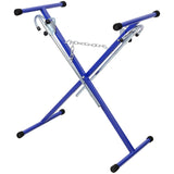 Folding Bumper Stand Lightweight Panel Stand with 200 Lbs Capacity - Blue - Fab Heavy Parts