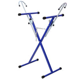 Folding Bumper Stand Lightweight Panel Stand with 200 Lbs Capacity - Blue - Fab Heavy Parts