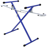 Folding Bumper Stand Lightweight Panel Stand with 200 Lbs Capacity - Blue - Fab Heavy Parts