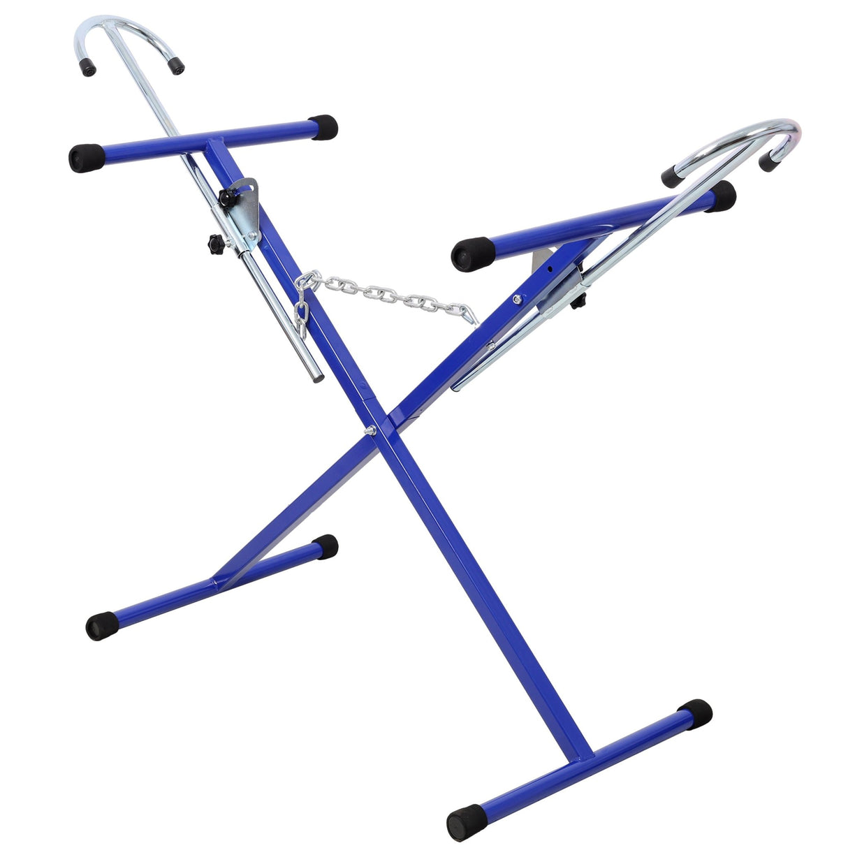 Folding Bumper Stand Lightweight Panel Stand with 200 Lbs Capacity - Blue - Fab Heavy Parts