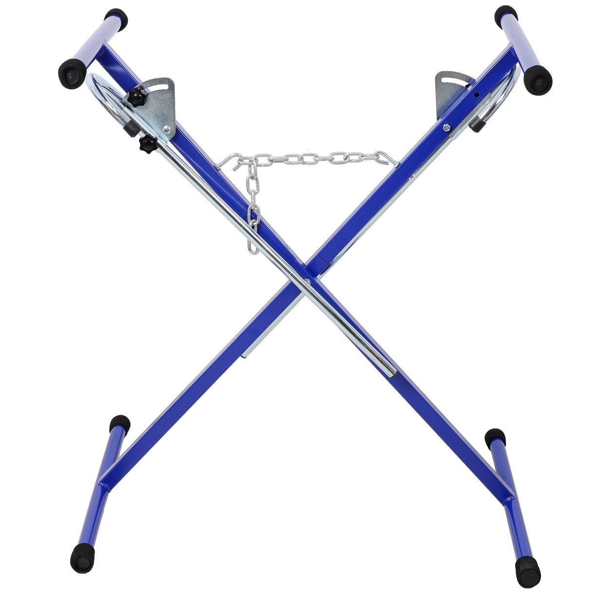 Folding Bumper Stand Lightweight Panel Stand with 200 Lbs Capacity - Blue - Fab Heavy Parts