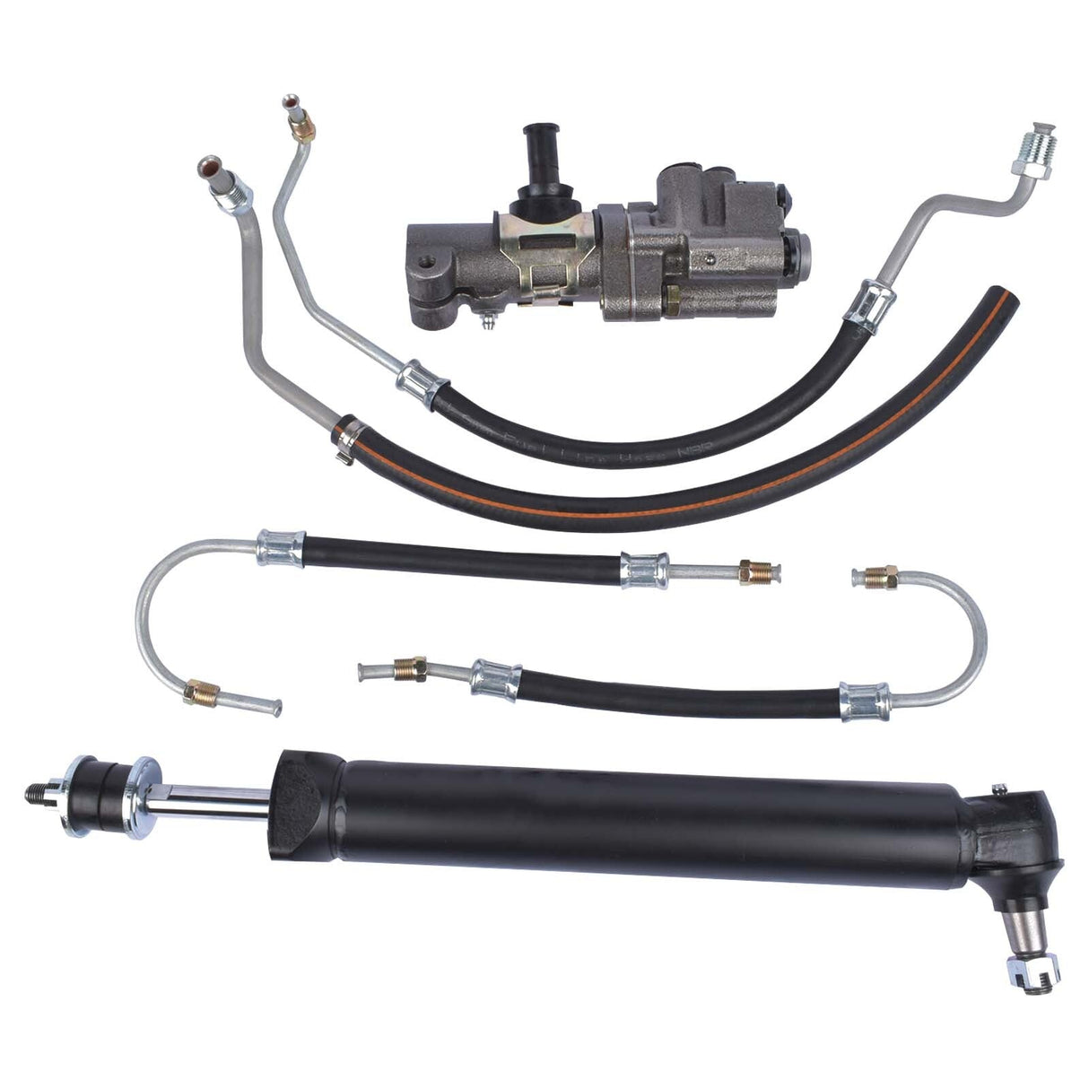 For 1963-1979 Corvette Small Block Power Steering Ram Hose Kit No Cores C2 C3 - Fab Heavy Parts