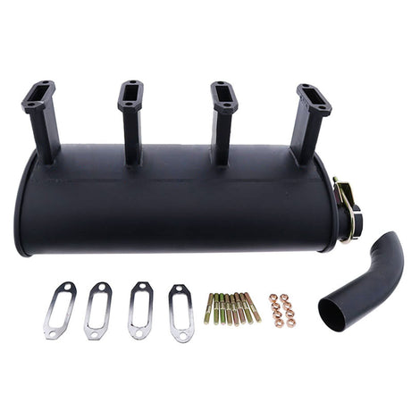 For Deutz 912 913 914 4 Cylinder Engine New Exhaust Manifold Muffler Kit 04191237 - Fab Heavy Parts