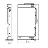 For Doosan Excavator DX345-9 DX350 DH370-9 Hydraulic Oil Cooler