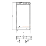 For Hyundai Excavator R290LC - 7 R290LC - 7A Hydraulic Oil Cooler Assembly 11N8 - 43205 - Fab Heavy Parts