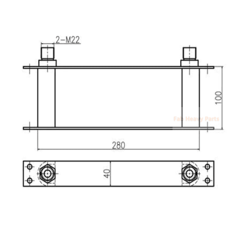 For JCB Excavator 170 802.4 802.7 803 804 Hydraulic Oil Cooler 30/926405