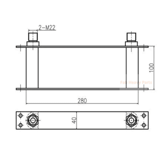 For JCB Excavator 170 802.4 802.7 803 804 Hydraulic Oil Cooler 30/926405