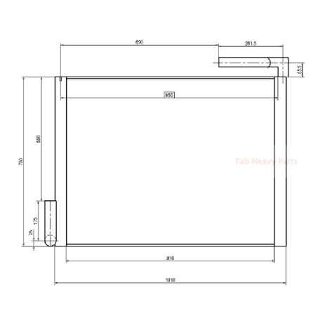 For Kobelco Excavator SK250-6 Hydraulic Oil Cooler