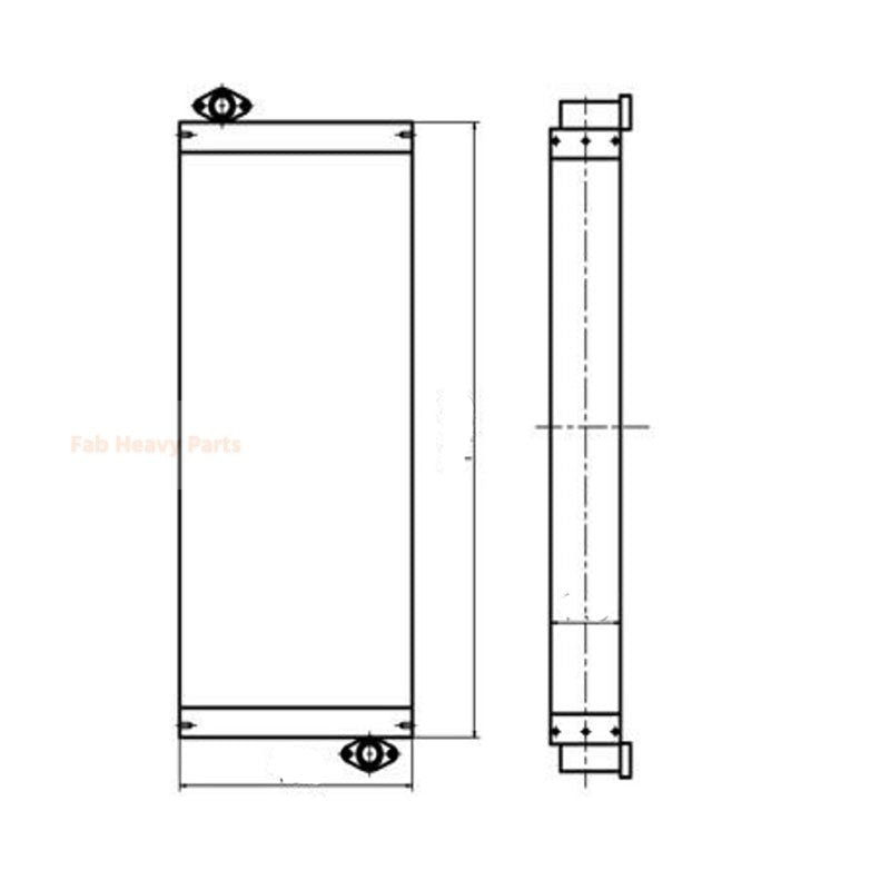 For Kobelco Excavator SK350LC-8 Hydraulic Oil Cooler