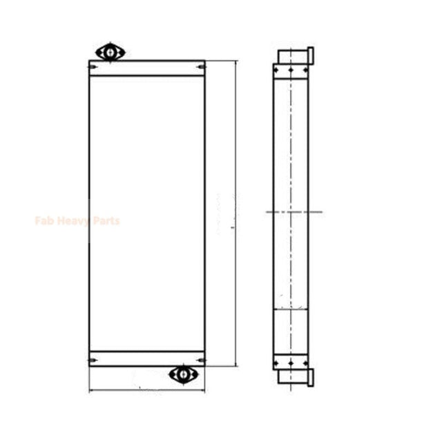 For Kobelco Excavator SK350LC-8 Hydraulic Oil Cooler