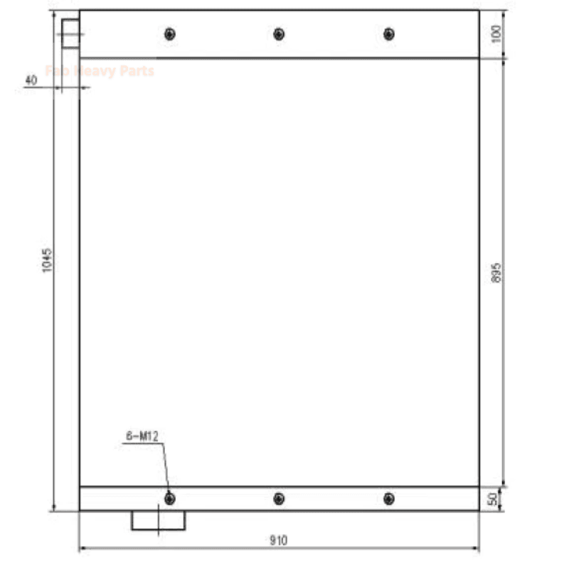 Fits For Komatsu Bulldozer D455A-1 Hydraulic Oil Cooler 198-03-15113