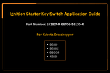 For Kubota Grasshopper 928D 928D2 930D2 428D Ignition Starter Key Switch - Fab Heavy Parts