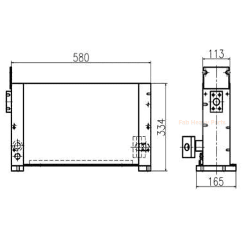 For Lonking LG60 Hydraulic Oil Cooler New Type