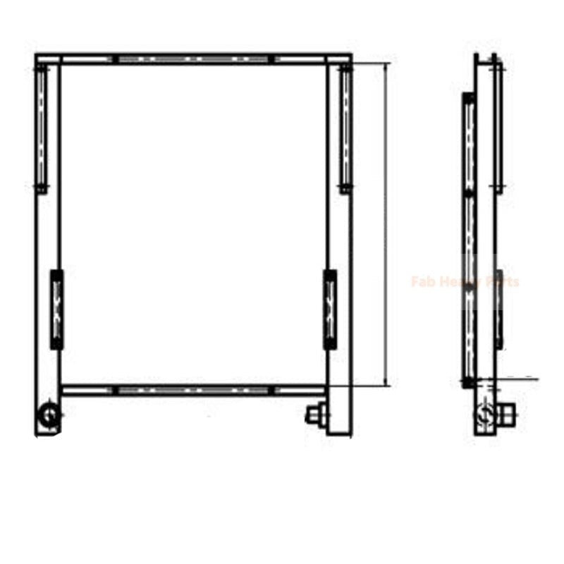 For Lonking LG6225 Hydraulic Oil Cooler - Fab Heavy Parts