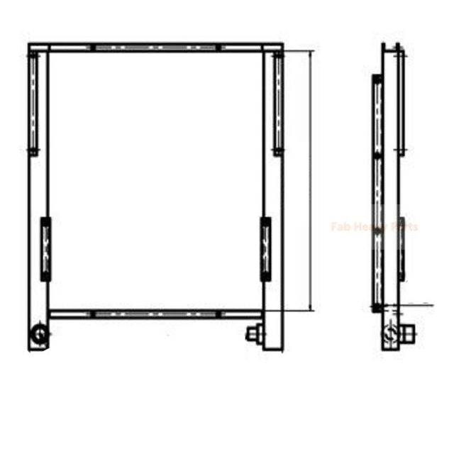 For Lonking LG6225 Hydraulic Oil Cooler - Fab Heavy Parts