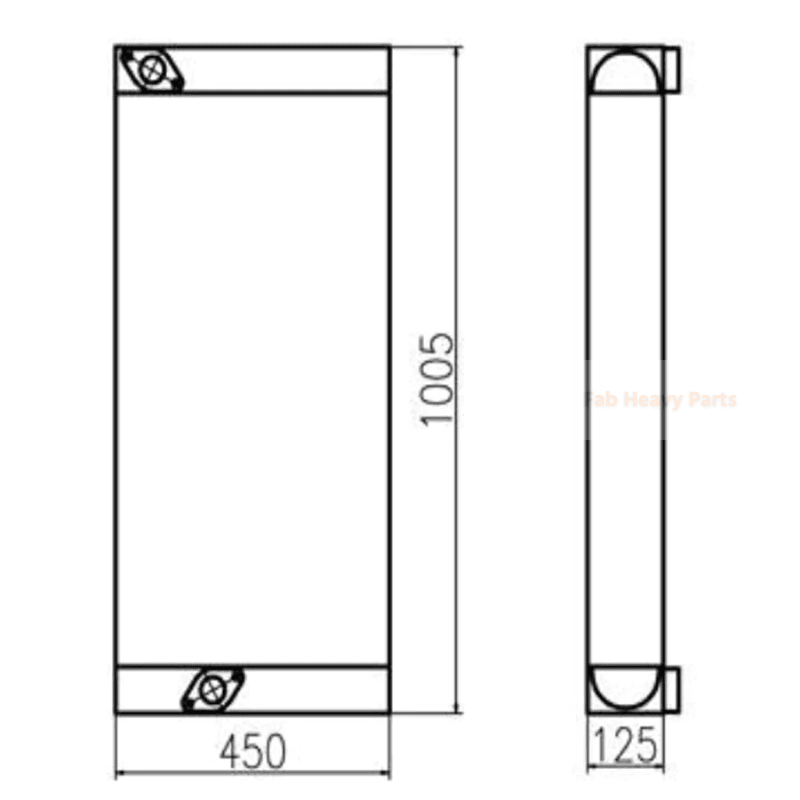 Sany Excavator SY215C-9 Hydruliオイルクーラー用
