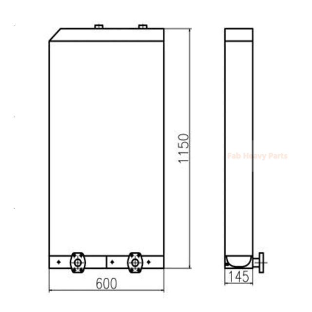 Für Sany Bagger SY365H-8 Hydruli Ölkühler