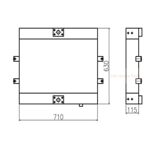Für SDLG LG6250E LG6300E Hydraulikölkühler