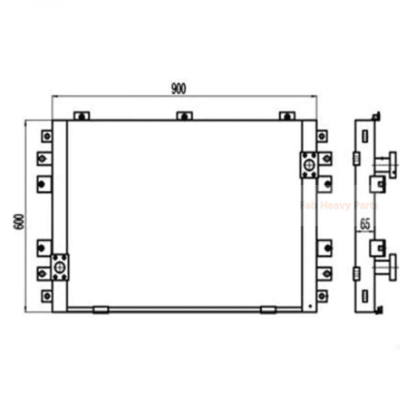 Para Volvo Excavator EC210B Corrador de aceite hidráulico Voe 14552200 Tipo antiguo