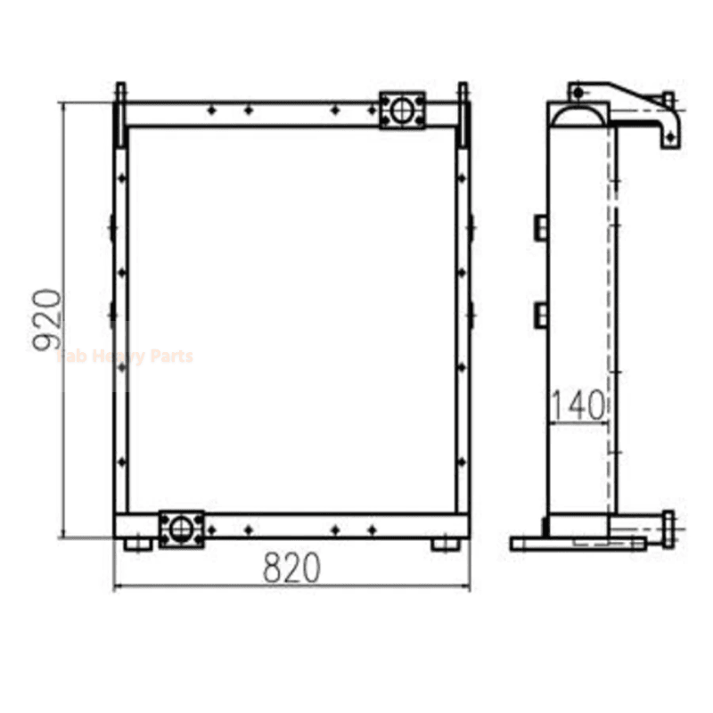 For Volvo Excavator EC480 EC480D EC480DHR Hydraulic Oil Cooler 15137068
