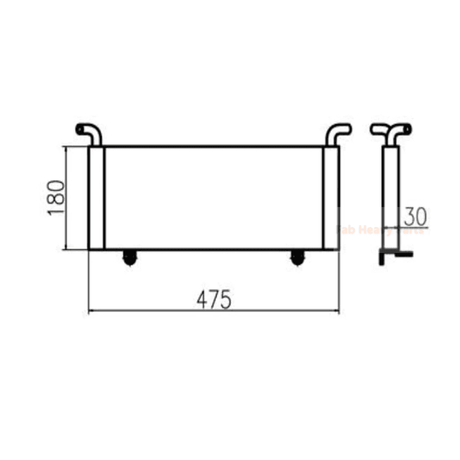For Yanmar 55NSL Hydraulic Oil Cooler - Fab Heavy Parts