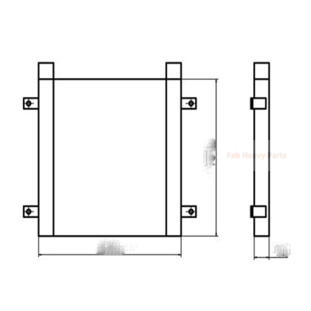 ヤンマー掘削機Vio80 Vio80NS油圧オイルクーラーの場合