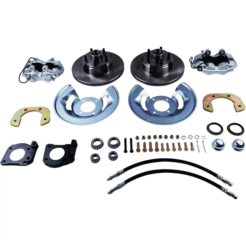 Front Disc Brake Conversion Kit | 4-Piston | Compatible with Ford Mustang V8 1964–1967 - Fab Heavy Parts