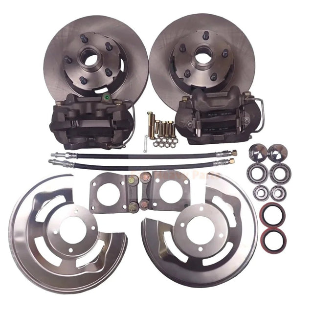Front Disc Brake Conversion V - 8 4 Piston Fits for 1964 1965 1966 1967 Ford Mustang - Fab Heavy Parts