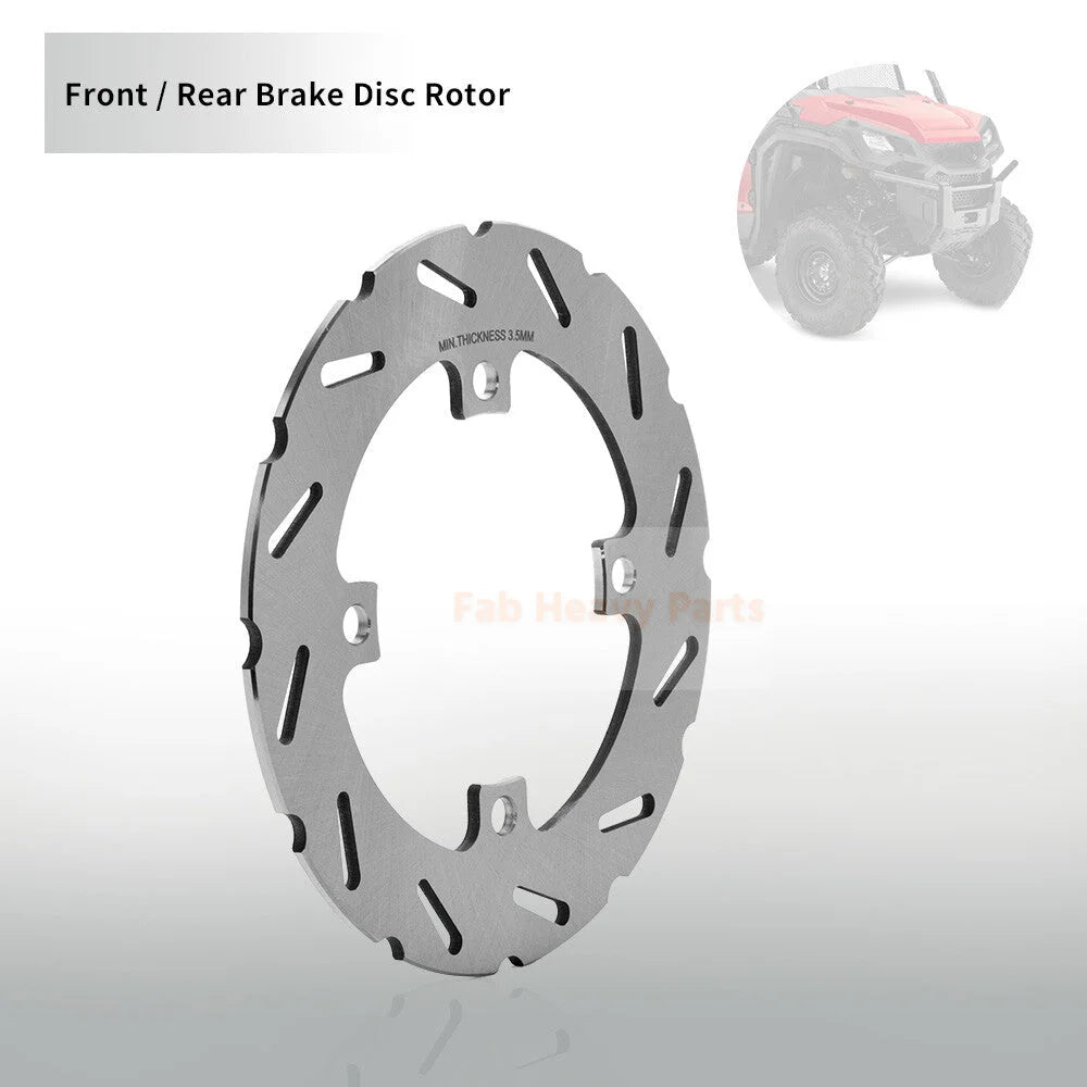 Front Rear Brake Disc Rotors Pads 43251 - HL4 - A01 Fits for Honda Pioneer 1000 SXS 1000M3/M5 2016 - 2024 - Fab Heavy Parts
