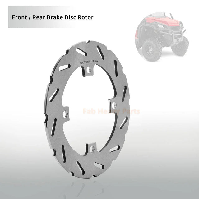 Front Rear Brake Disc Rotors Pads 43251 - HL4 - A01 Fits for Honda Pioneer 1000 SXS 1000M3/M5 2016 - 2024 - Fab Heavy Parts