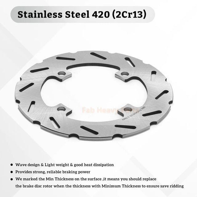 Front Rear Brake Disc Rotors Pads 43251 - HL4 - A01 Fits for Honda Pioneer 1000 SXS 1000M3/M5 2016 - 2024 - Fab Heavy Parts