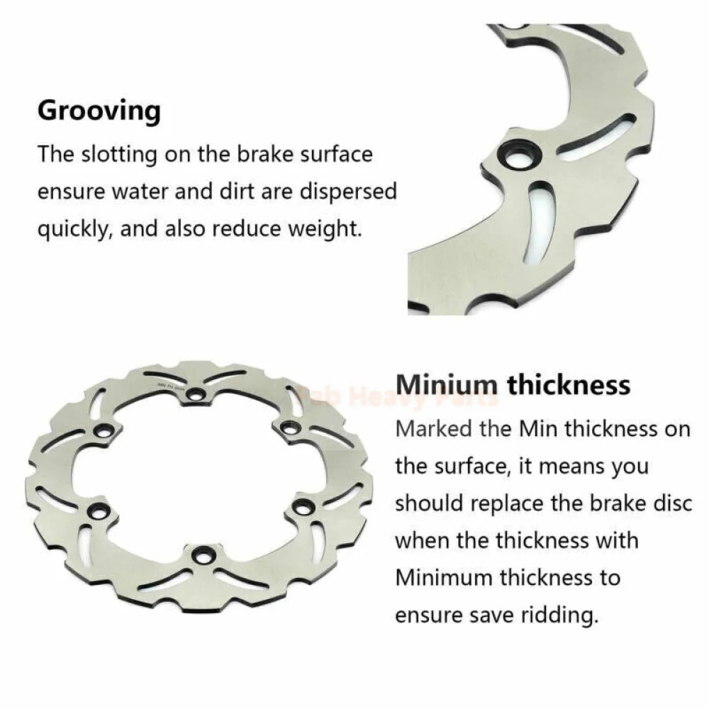 Front Rear Brake Discs Rotors Fits for Honda CBR1000F Hurricane 1986 - 1988 CBR1000F 1987 - 1992 - Fab Heavy Parts