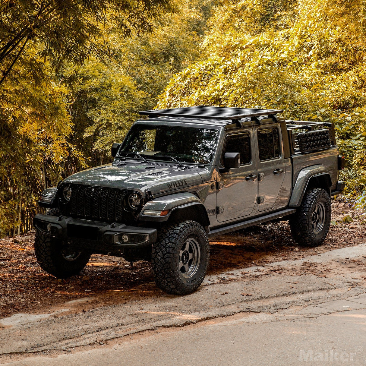 Front & Rear Fender Flares Fits for 2018 - 2023 Jeep Wrangler JL & JLU Unlimited Sahara (Fit Original Low Fender Not Fit 4xe) - Fab Heavy Parts