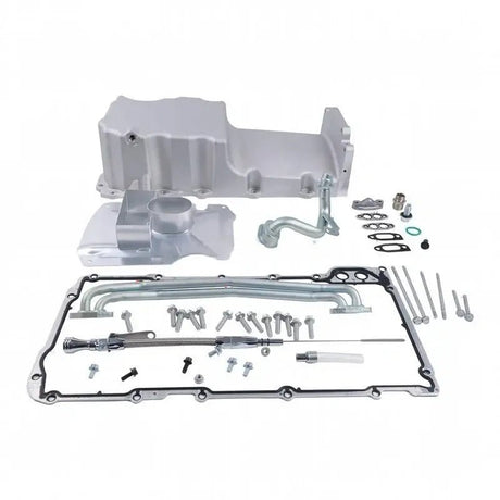 Front Wet Sump Retrofit Engine Oil Pan Kit 81076S for Chevrolet Gen III/IV Chevy LS1 LS2 LS3 LSX 4.8L/294 - 6.2L/376 - Fab Heavy Parts