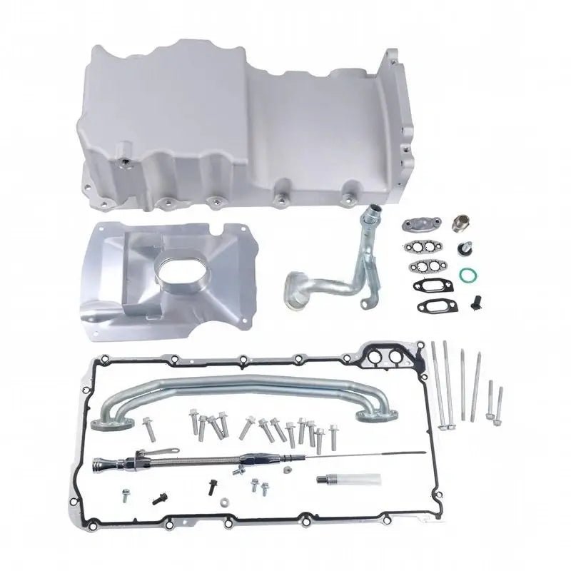 Front Wet Sump Retrofit Engine Oil Pan Kit 81076S for Chevrolet Gen III/IV Chevy LS1 LS2 LS3 LSX 4.8L/294 - 6.2L/376 - Fab Heavy Parts