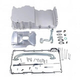 Front Wet Sump Retrofit Engine Oil Pan Kit 81076S for Chevrolet Gen III/IV Chevy LS1 LS2 LS3 LSX 4.8L/294 - 6.2L/376 - Fab Heavy Parts