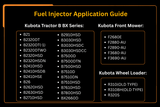 Fuel Injector 1G065 - 53002 1G065 - 53900 1G065 - 53902 for Kubota D1005 D1105 D905 V1305 V1505 Engine - Fab Heavy Parts
