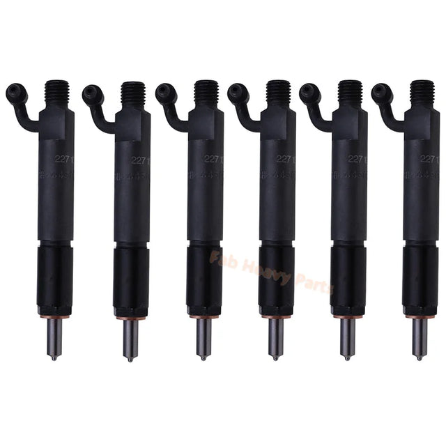 6 PCS Injecteur de carburant 227-1028 2271028 Fits pour Caterpillar Cat Engine 3044C chargeur 246C 256C 262C 277C 287C